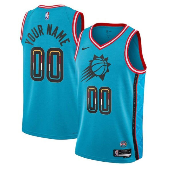 Men's Phoenix Suns Active Player custom Blue 2022-23 City Edition Stitched Jersey - Click Image to Close